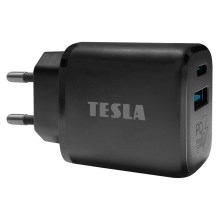 TESLA Electronics - Adaptateur de chargeur rapide Power Delivery 25 W noir