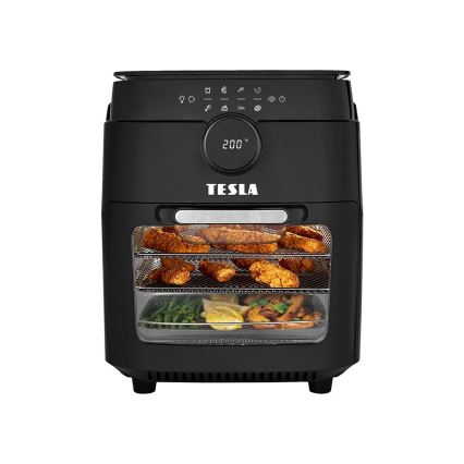 TESLA Electronics AirCook & Grill - Friteuse à air chaud connectée multifonction 12 l 1800W/230V