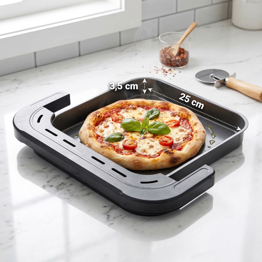 TESLA Electronics AirCook - Friteuse à air chaud à trois zones 14,5 l 2800W/230V noire