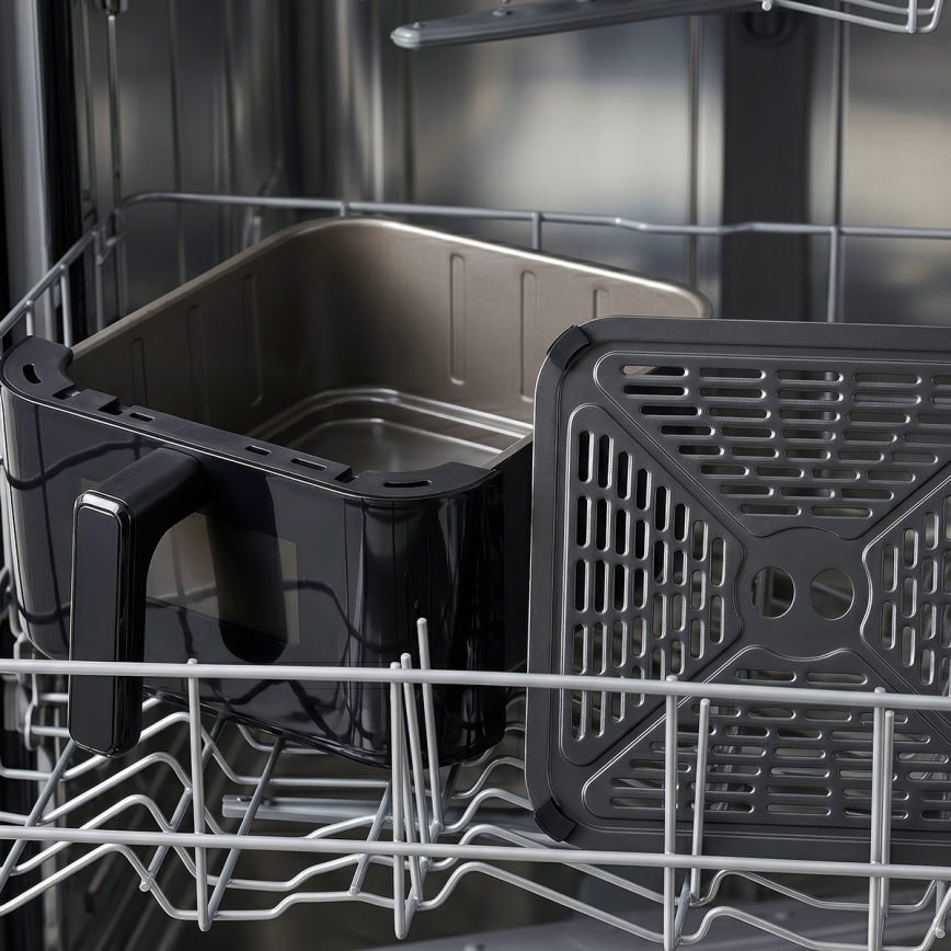 TESLA Electronics AirCook - Friteuse à air chaud à trois zones 14,5 l 2800W/230V noire