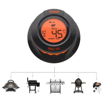 TESLA Electronics Cook - Thermomètre numérique pour viande avec sonde 0-400 °C, 2xAA, IP65