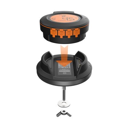 TESLA Electronics Cook - Thermomètre numérique pour viande avec sonde 0-400 °C, 2xAA, IP65