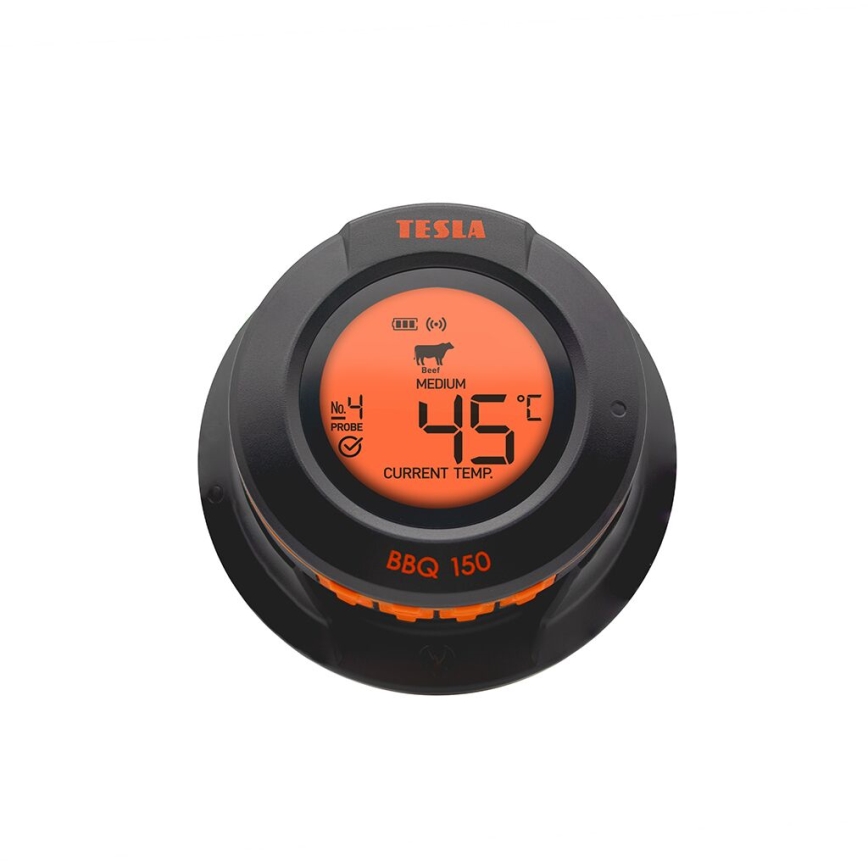 TESLA Electronics Cook - Thermomètre numérique pour viande avec sonde 0-400 °C, 2xAA, IP65