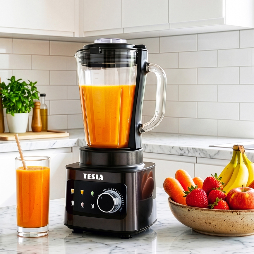 TESLA Electronics CrunchX - Blender de table 1500W/230V noir