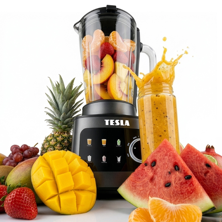 TESLA Electronics CrunchX - Blender de table 1500W/230V noir