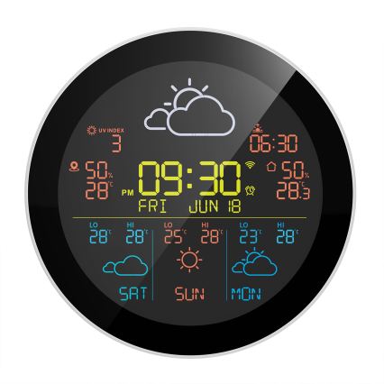 Appareil TESLA Electronics - Station météo intelligente avec capteur, 400 mAh, Wi‑Fi Tuya, IP44