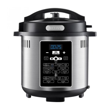 TESLA Electronics EliteCook - Cocotte-minute électrique multifonction et friteuse à air chaud 6 l 12en1 1500W/230V