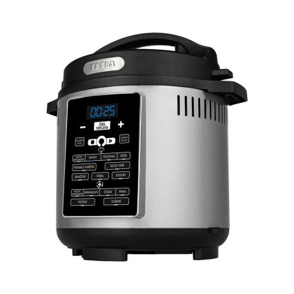 TESLA Electronics EliteCook - Cocotte-minute électrique multifonction et friteuse à air chaud 6 l 12en1 1500W/230V