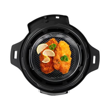 TESLA Electronics EliteCook - Cocotte-minute électrique multifonction et friteuse à air chaud 6 l 12en1 1500W/230V