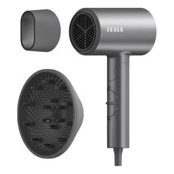 TESLA Electronics MyCare - Sèche-cheveux pliable 1800 W/230 V gris
