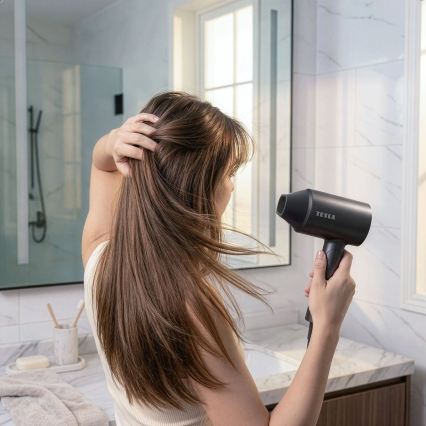 TESLA Electronics MyCare - Sèche-cheveux pliable 1800 W/230 V gris