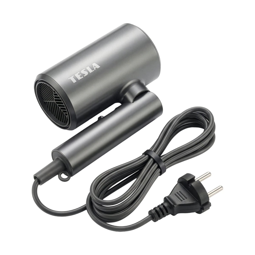 TESLA Electronics MyCare - Sèche-cheveux pliable 1800 W/230 V gris