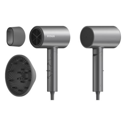 TESLA Electronics MyCare - Sèche-cheveux pliable 1800 W/230 V gris