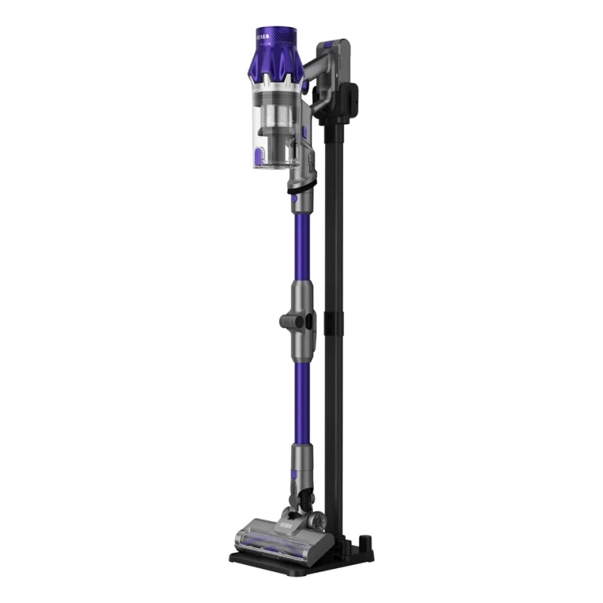 TESLA Electronics PureStar - Aspirateur balai sans fil flexible 2 en 1 250W/2200 mAh gris/violet