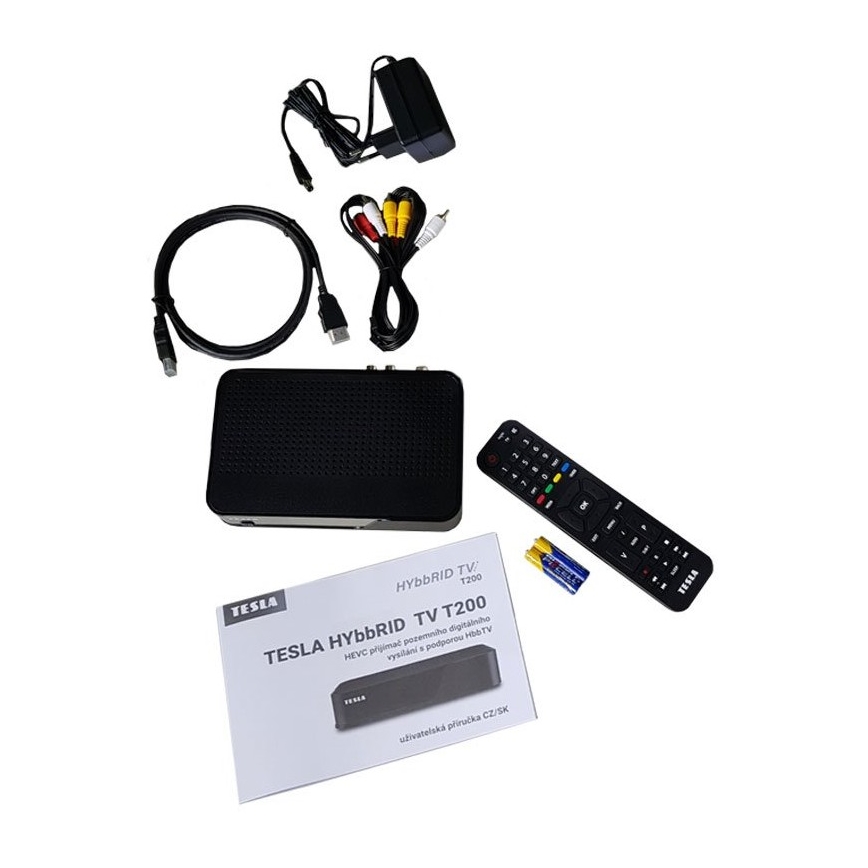 TESLA Electronics - récepteur DVB-T2 H.265 (HEVC) avec HbbTV 12V + télécommande
