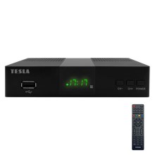 TESLA Electronics - Récepteur DVB-T2 H.265 (HEVC) x2 AAA + télécommande