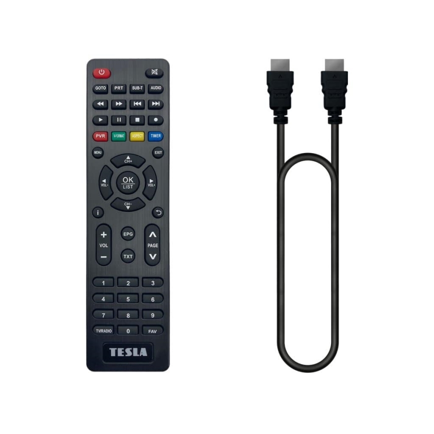 TESLA Electronics - Récepteur DVB-T2 H.265 (HEVC) x2 AAA + télécommande