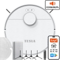 TESLA Electronics RoboStar - Aspirateur robot connecté 2en1 2550 mAh Wi-Fi blanc