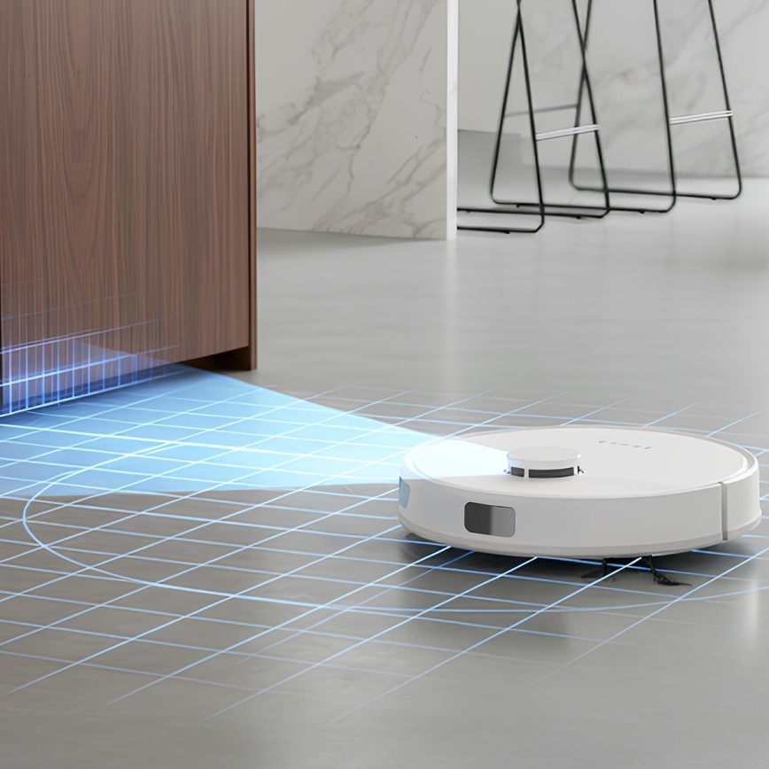 TESLA Electronics RoboStar - Aspirateur robot intelligent 2 en 1, 3200 mAh, Wi-Fi, blanc