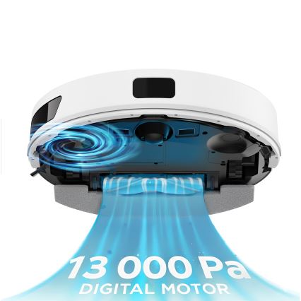 TESLA Electronics RoboStar - Aspirateur robot intelligent 2 en 1, 3200 mAh, Wi-Fi, blanc