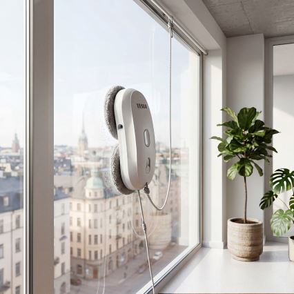 TESLA Electronics RoboStar - Nettoyeur de vitres avec pulvérisation d'eau 72W/230V/500 mAh + télécommande