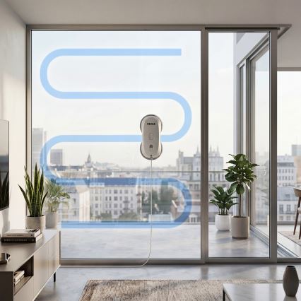 TESLA Electronics RoboStar - Nettoyeur de vitres avec pulvérisation d'eau 72W/230V/500 mAh + télécommande