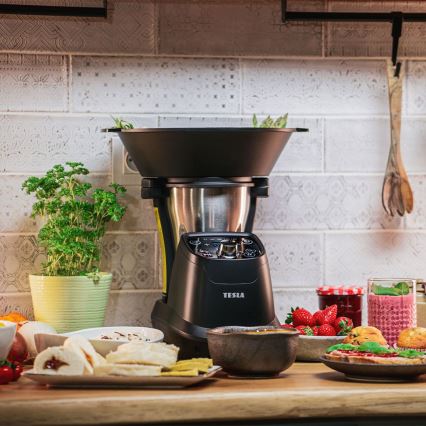 TESLA Electronics ThermoCook - Robot de cuisine multifonctions 1200W/230V acier inoxydable