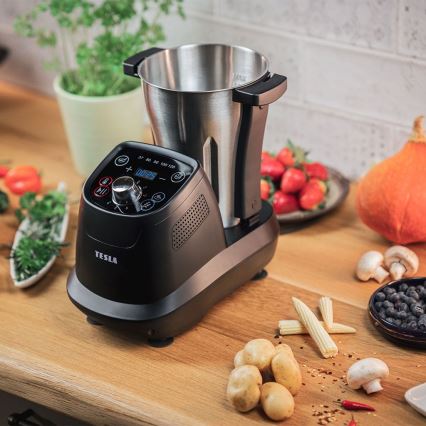 TESLA Electronics ThermoCook - Robot de cuisine multifonctions 1200W/230V acier inoxydable