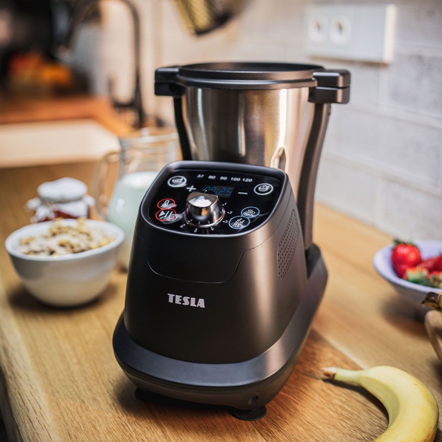 TESLA Electronics ThermoCook - Robot de cuisine multifonctions 1200W/230V acier inoxydable