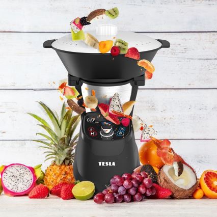 TESLA Electronics ThermoCook - Robot de cuisine multifonctions 1200W/230V acier inoxydable
