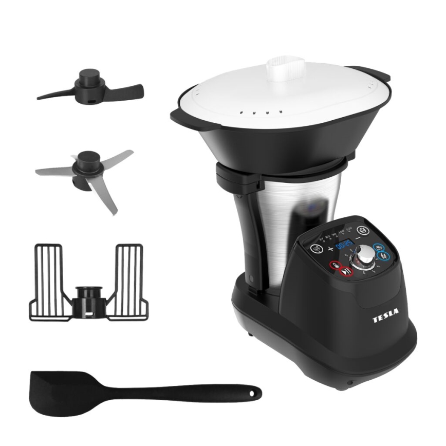 TESLA Electronics ThermoCook - Robot de cuisine multifonctions 1200W/230V acier inoxydable