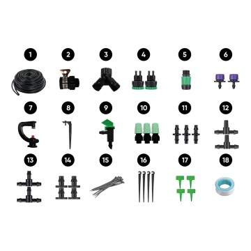 TESLA Smart - Accessoires pour vanne d'eau connectée 18 pcs