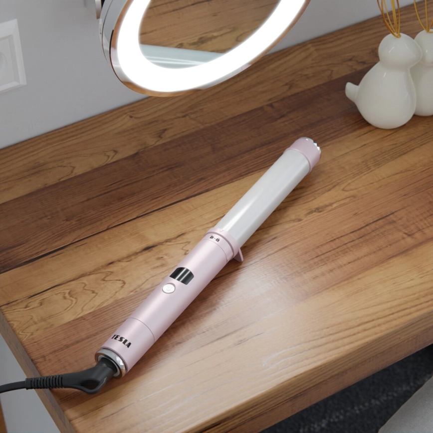 TESLA Smart - Fer à boucler avec écran LED 55W/230V