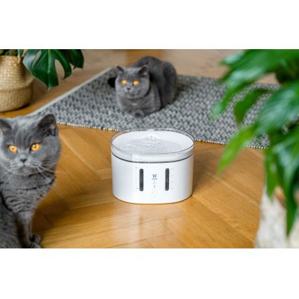 TESLA Smart - Fontaine connectée pour animaux de compagnie avec stérilisation par UV 2,5 l 5V Wi-Fi