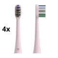 TESLA Smart - LOT 4x Tête de rechange pour brosse à dents sonic TS400 rose