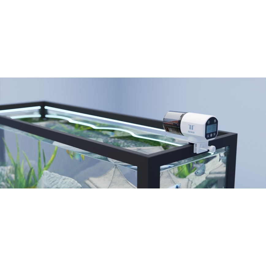 TESLA Smart - Mangeoire à poisson automatique connectée 200 ml 5V Wi-Fi