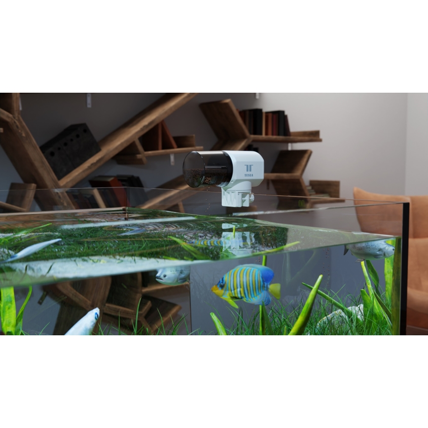 TESLA Smart - Mangeoire à poisson automatique connectée 200 ml 5V Wi-Fi