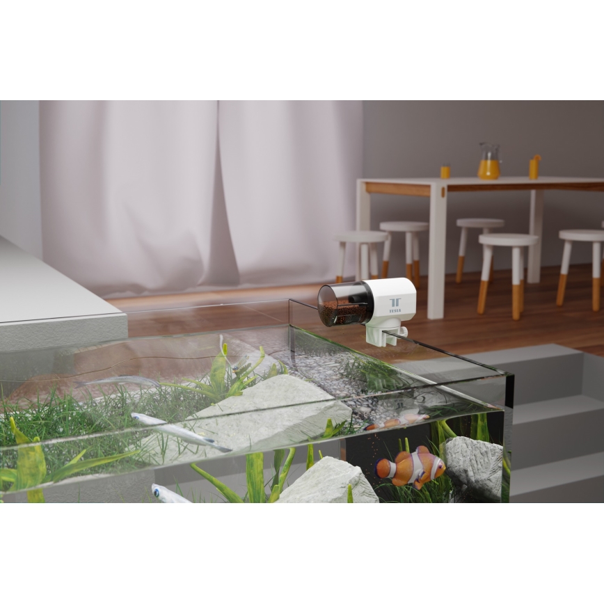 TESLA Smart - Mangeoire à poisson automatique connectée 200 ml 5V Wi-Fi