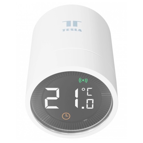 TESLA Smart - Tête thermostatique sans fil connectée avec écran LCD 2xAA