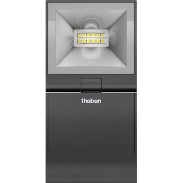 theben - projecteur mural LED/10W/230V noir IP55