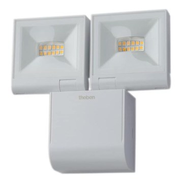 theben - Projecteur mural LED 2xLED/10W/230V blanc IP55
