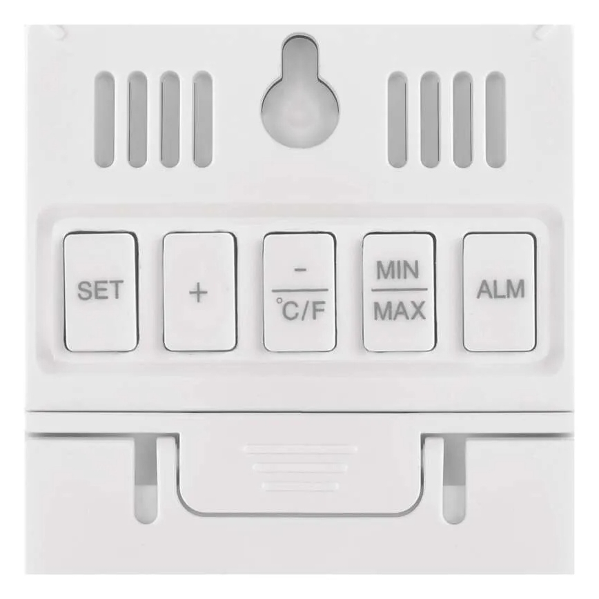 Thermomètre numérique avec hygromètre, 2x AAA, blanc
