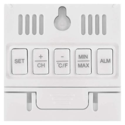 Thermomètre numérique avec hygromètre, 2x AAA, blanc