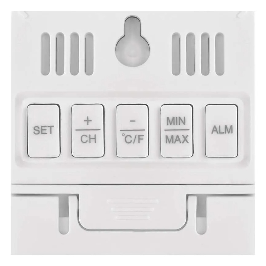 Thermomètre numérique avec hygromètre, 2x AAA, blanc