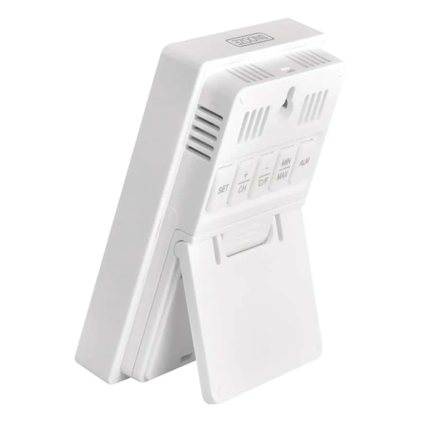 Thermomètre numérique avec hygromètre, 2x AAA, blanc