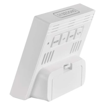 Thermomètre numérique avec hygromètre – alimenté par 1 pile AA, blanc