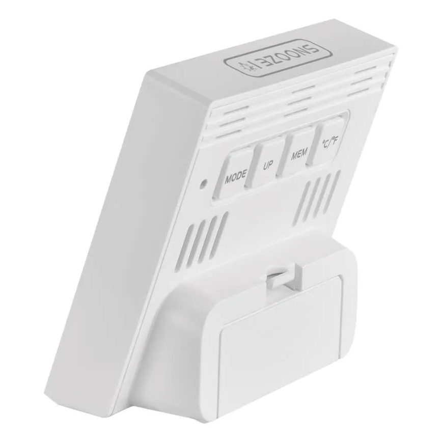 Thermomètre numérique avec hygromètre – alimenté par 1 pile AA, blanc