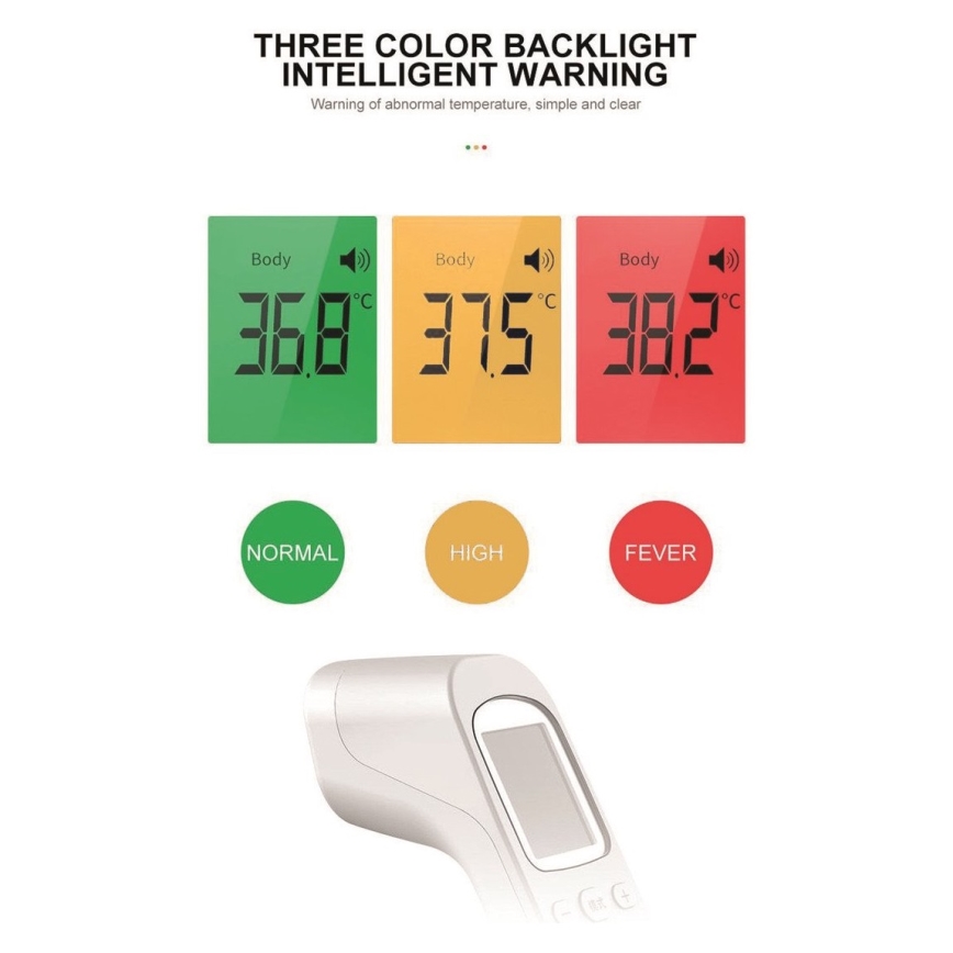 Thermomètre sans contact infrarouge 2xAAA