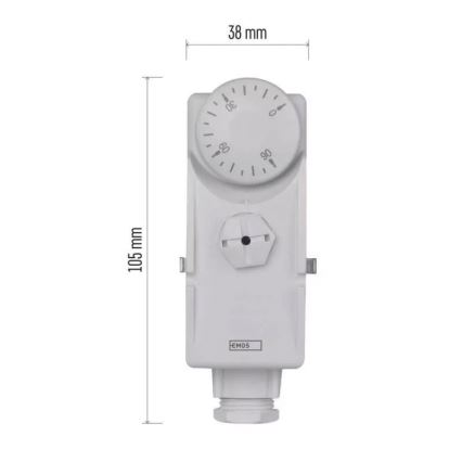 Thermostat attaché 230V