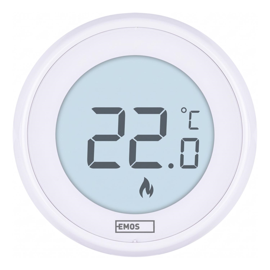 Thermostat d'ambiance manuel 230V/6A 2xAA blanc